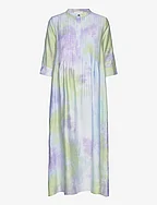 MillerMW Flora Long dress - LANGUID LAVENDER TIE DYE