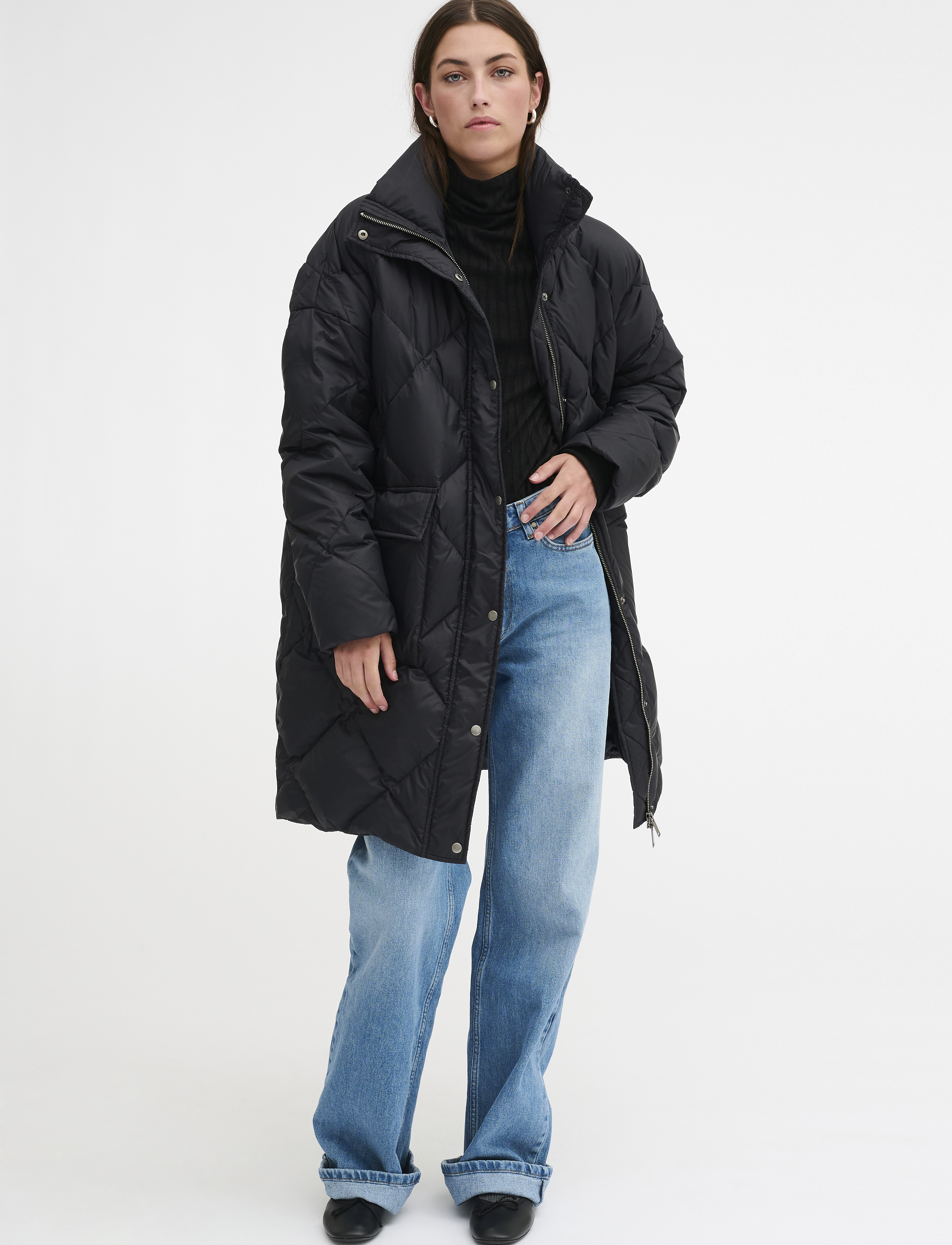 My Essential Wardrobe - PiloMW Long Down Jacket - dunjakker - black - 3