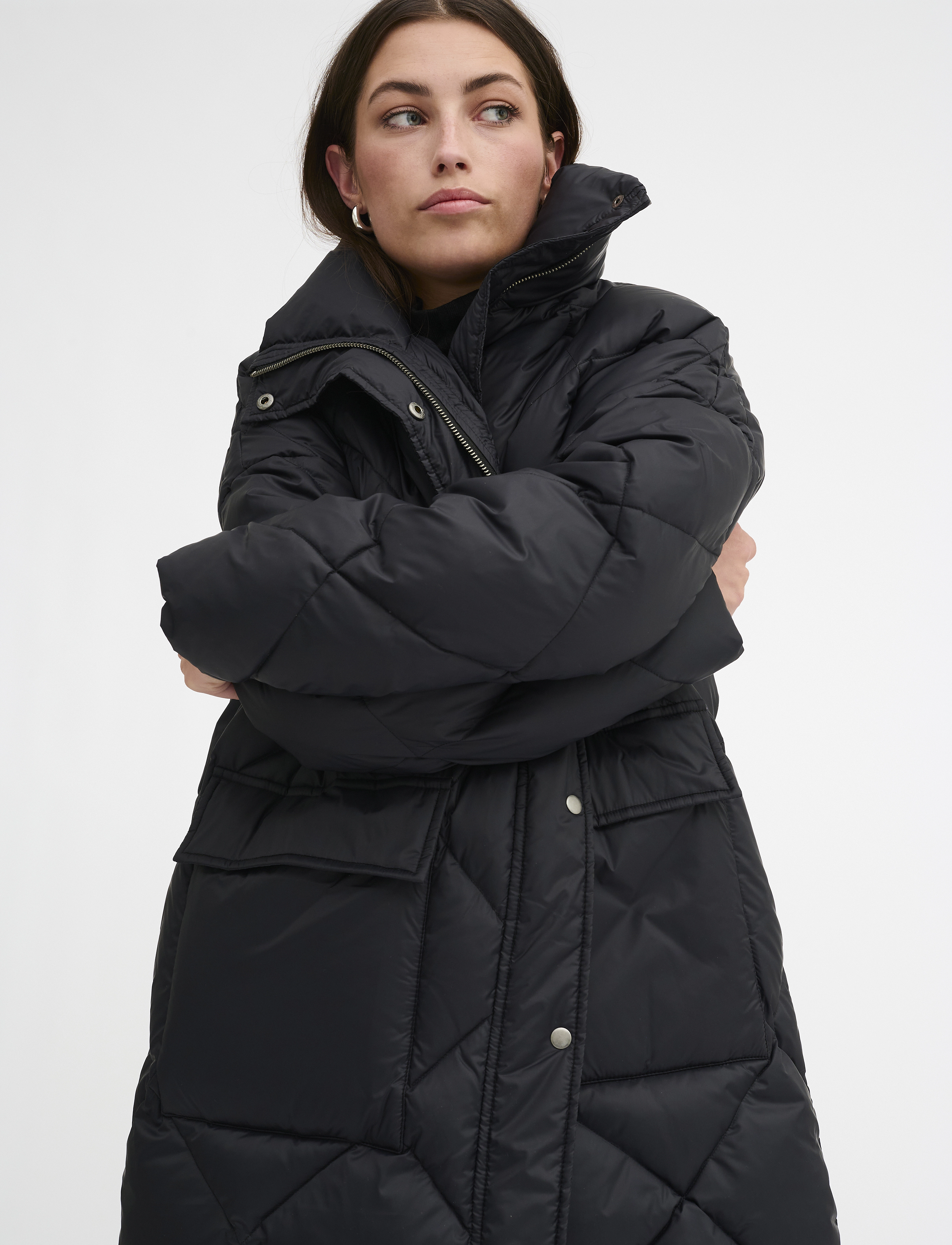 My Essential Wardrobe - PiloMW Long Down Jacket - dunjakker - black - 5