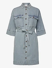 My Essential Wardrobe - LaraMW Dress 115 - jeanskleider - light blue wash - 0