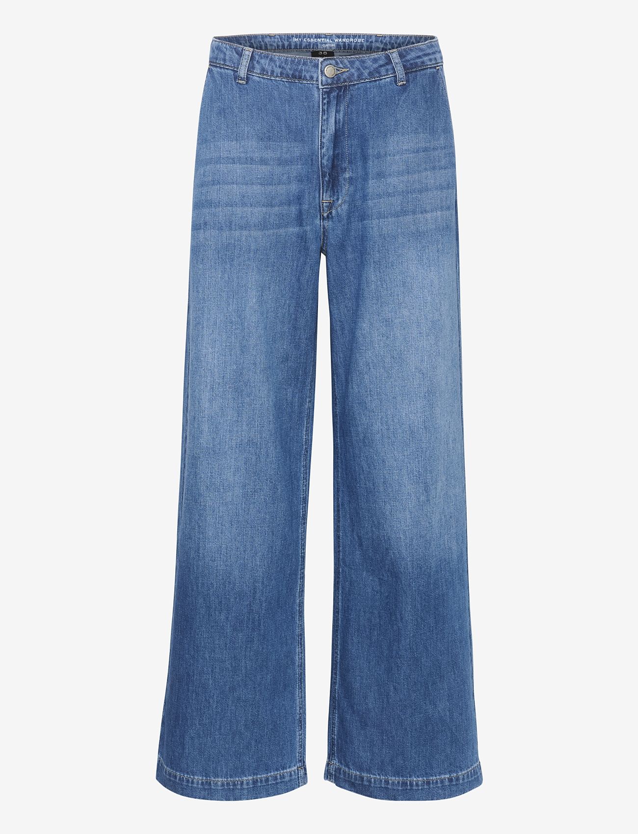 My Essential Wardrobe - MaloMW 143 Wide Y - jeans met wijde pijpen - medium blue vintage wash - 0
