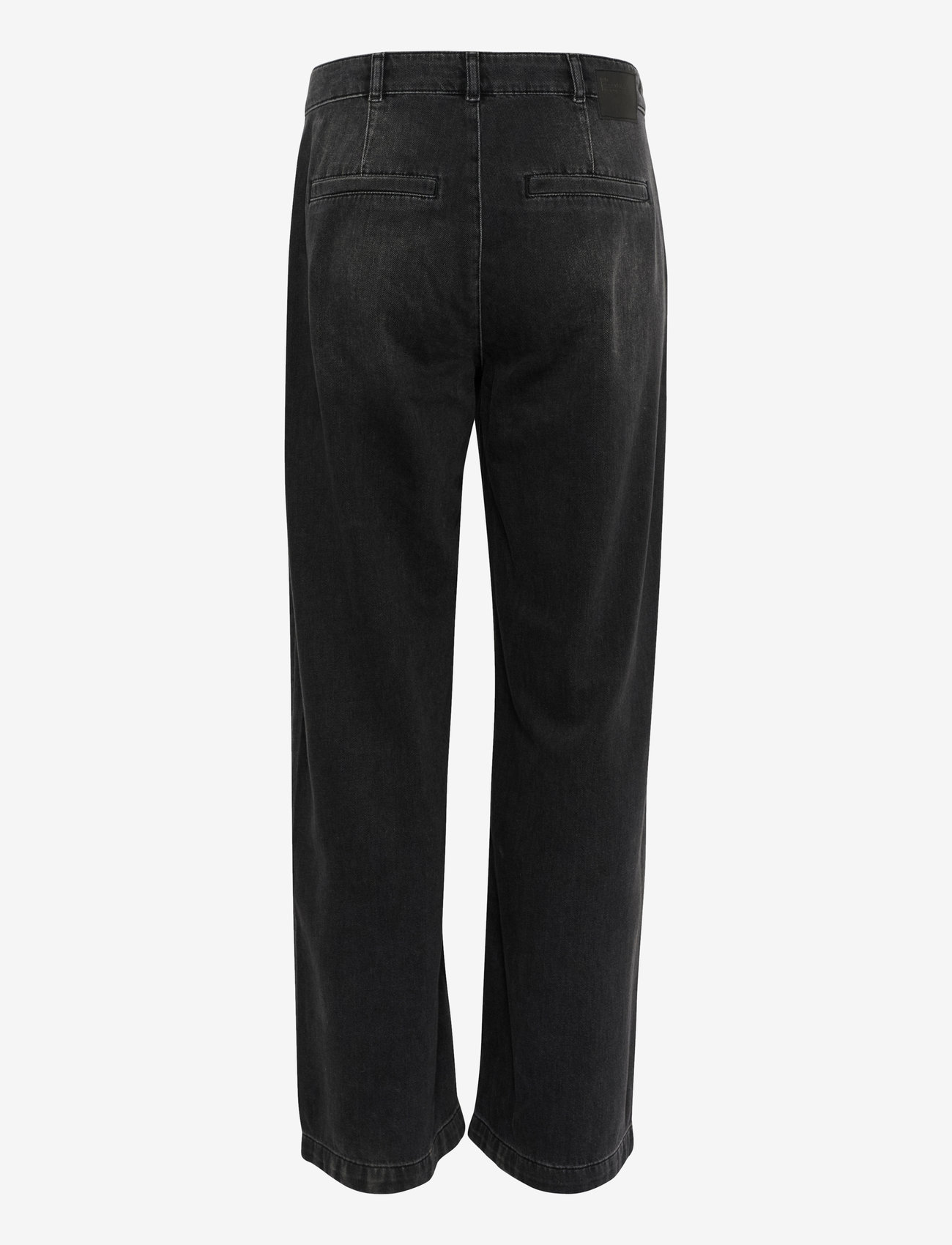 My Essential Wardrobe - MaloMW 143 Wide Y - hosen mit weitem bein - dark grey wash - 2