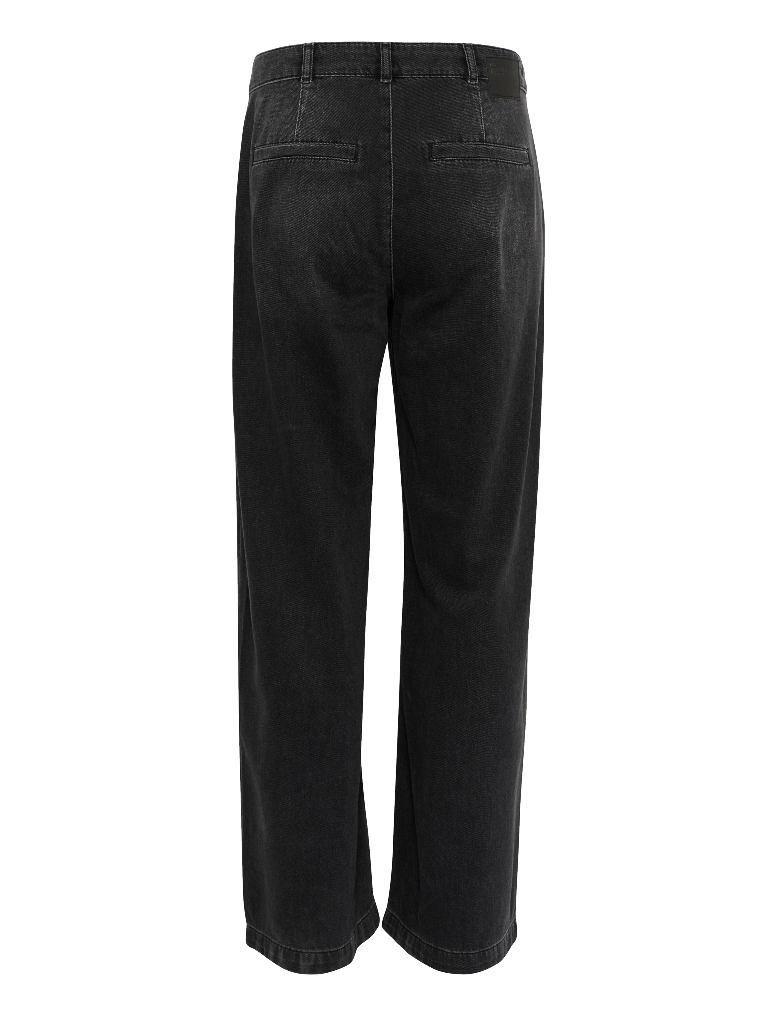 My Essential Wardrobe - MaloMW 143 Wide Y - hosen mit weitem bein - dark grey wash - 2