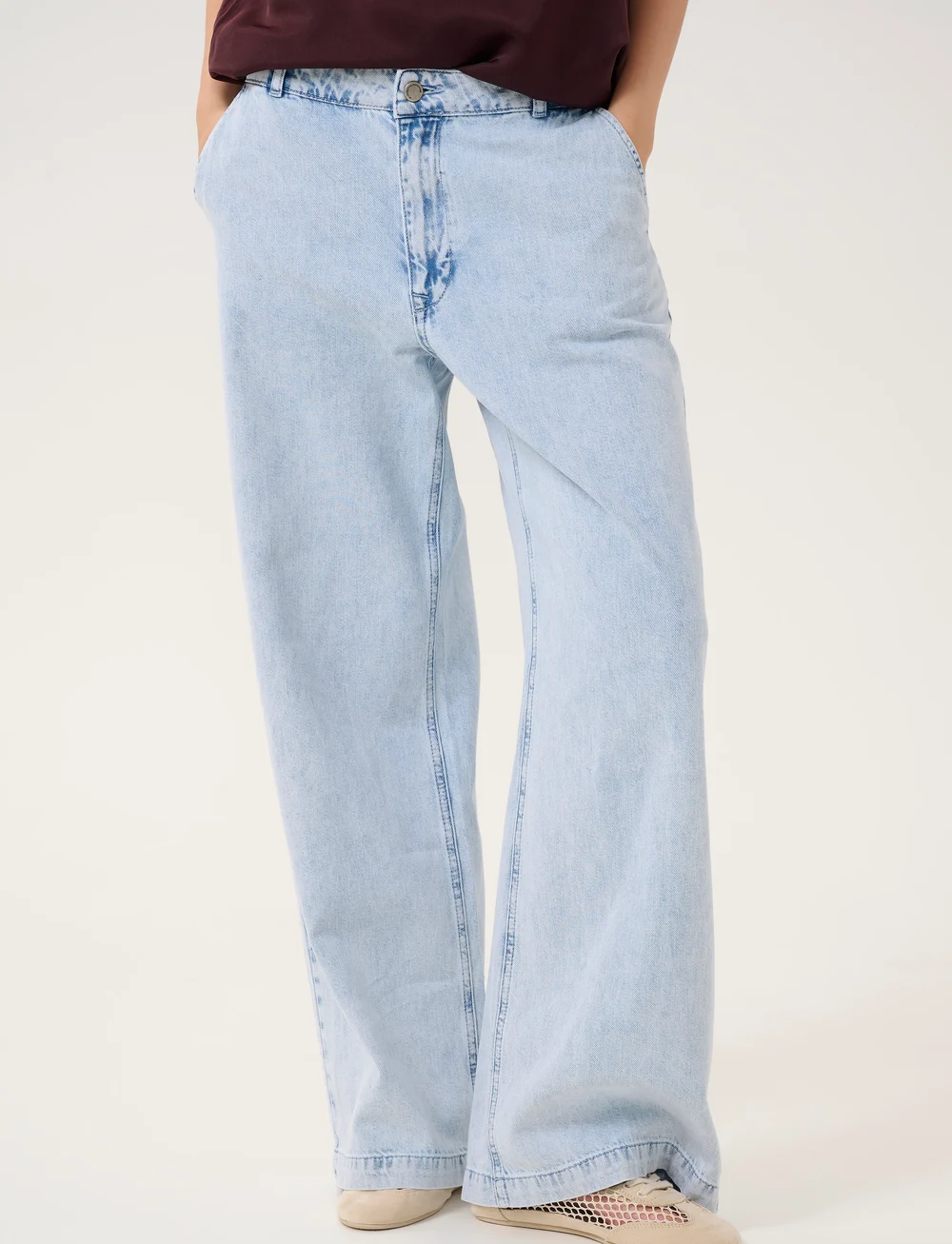 My Essential Wardrobe - MaloMW 143 Wide Y - laia säärega teksad - light blue wash - 0