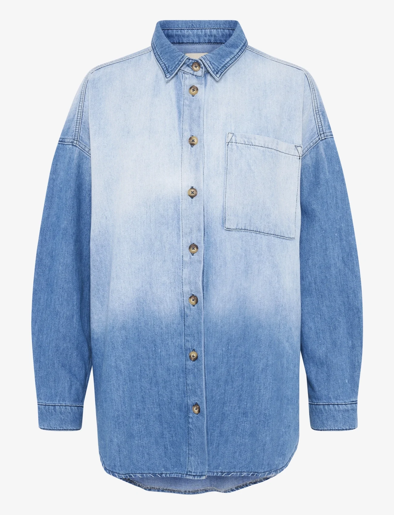 My Essential Wardrobe - MaloMW 143 Shirt - denimskjorter - blue dip dye - 0