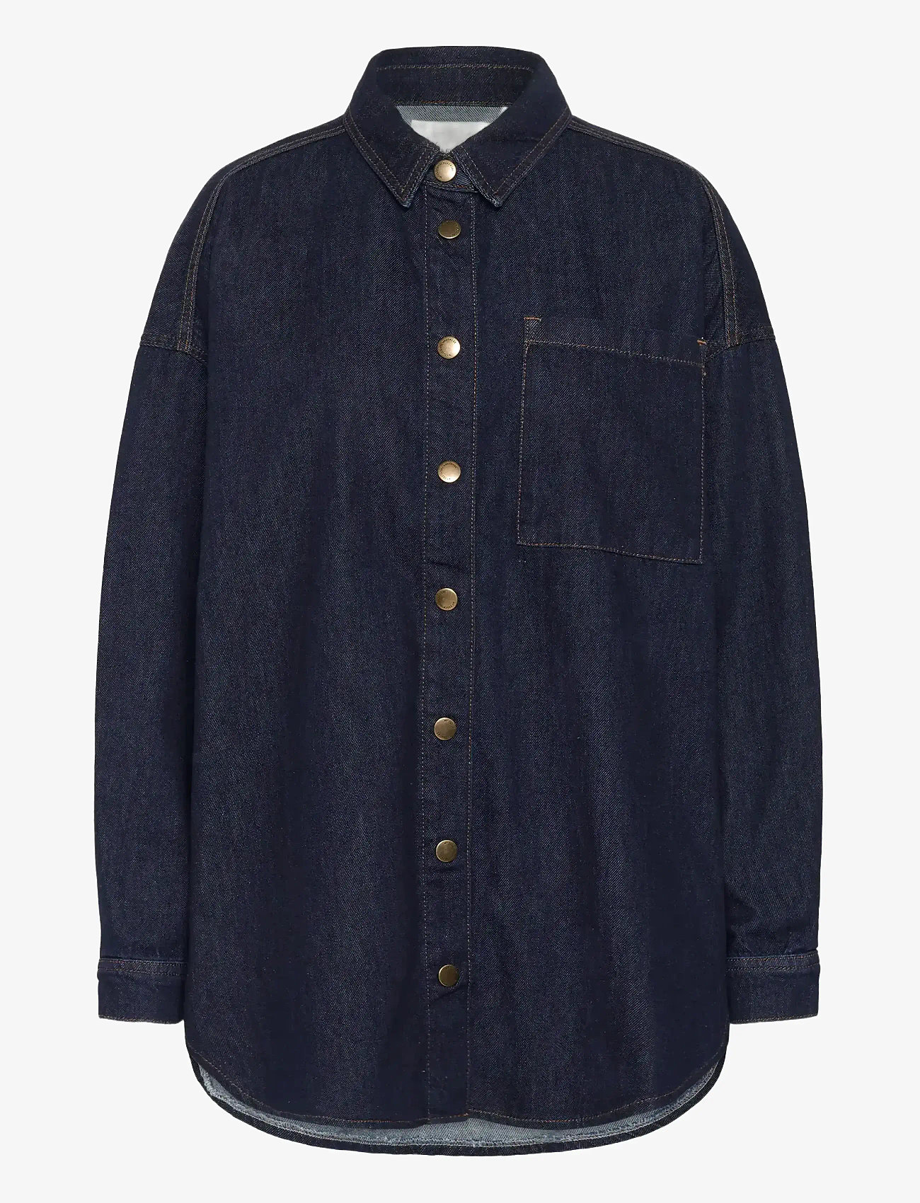 My Essential Wardrobe - MaloMW 143 Shirt - jeansskjortor - dark blue un-wash - 1