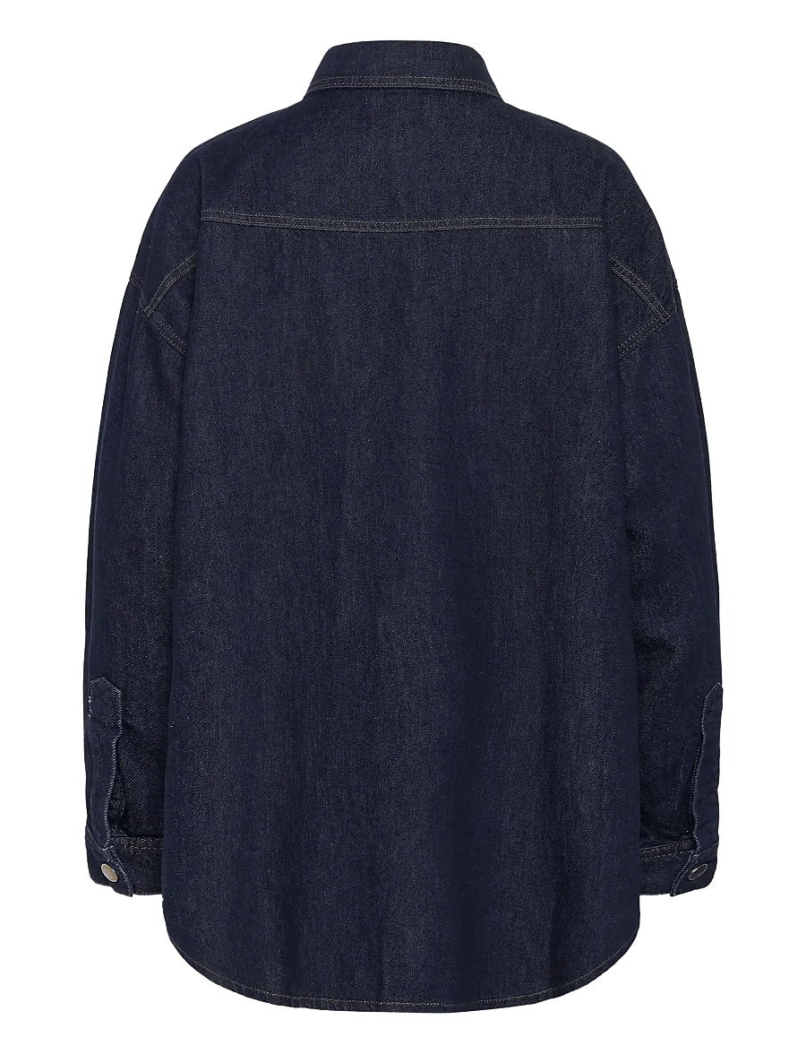 My Essential Wardrobe - MaloMW 143 Shirt - džinsiniai marškiniai - dark blue un-wash - 2
