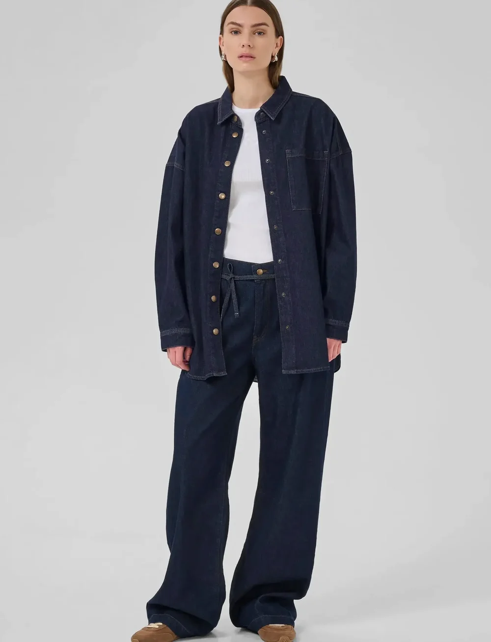 My Essential Wardrobe - MaloMW 143 Shirt - jeanshemden - dark blue un-wash - 3