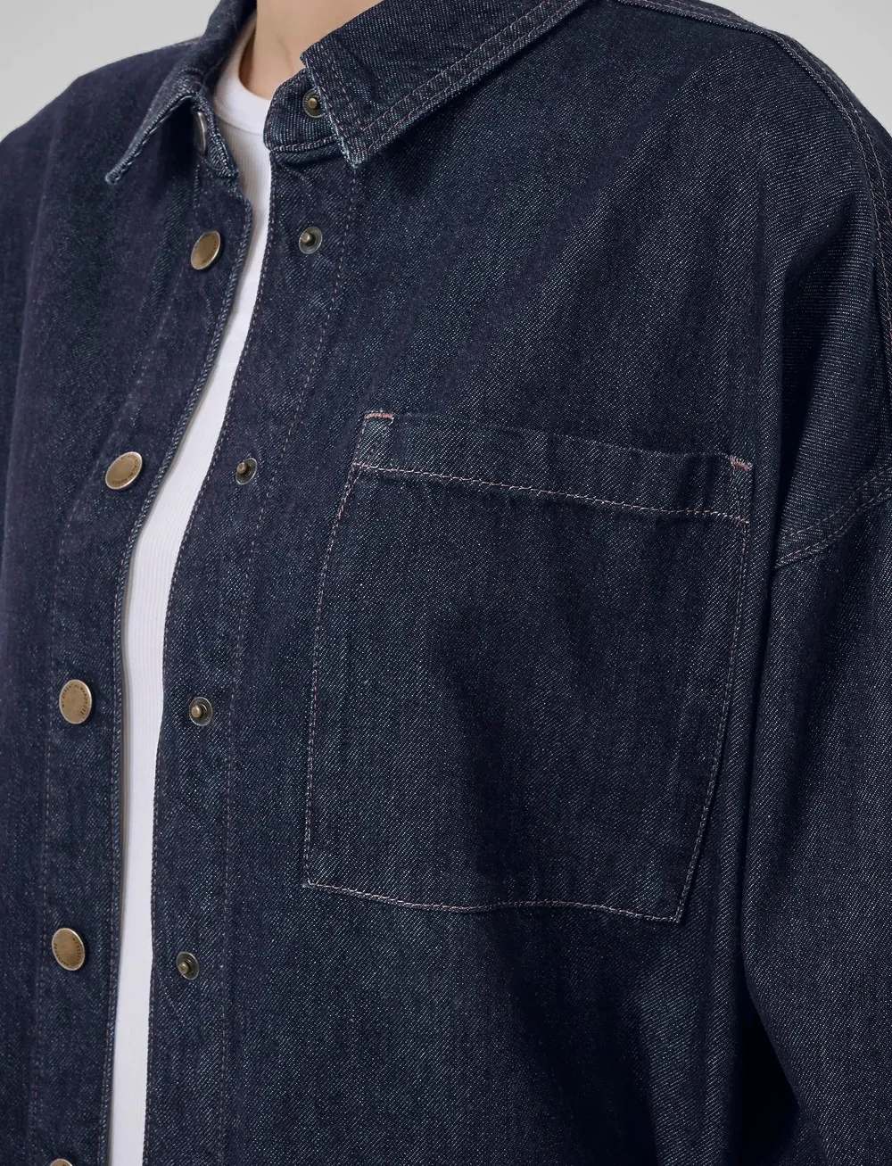 My Essential Wardrobe - MaloMW 143 Shirt - jeanshemden - dark blue un-wash - 5
