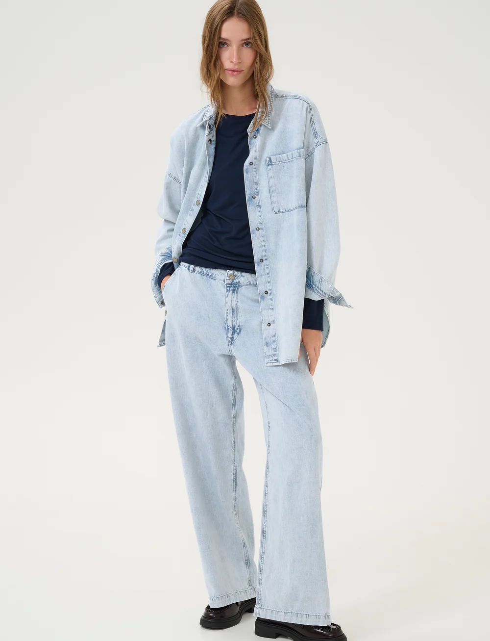 My Essential Wardrobe - MaloMW 143 Shirt - jeansskjortor - light blue wash - 3