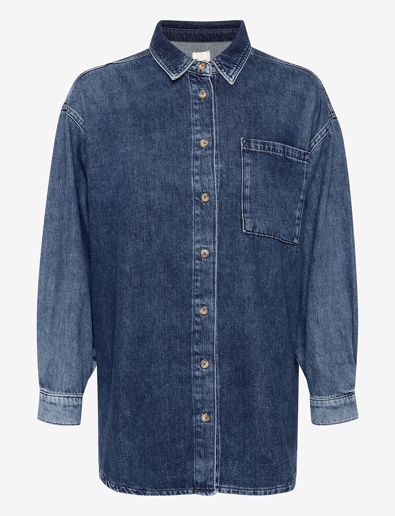 My Essential Wardrobe - MaloMW 143 Shirt - denimskjorter - medium blue wash - 0