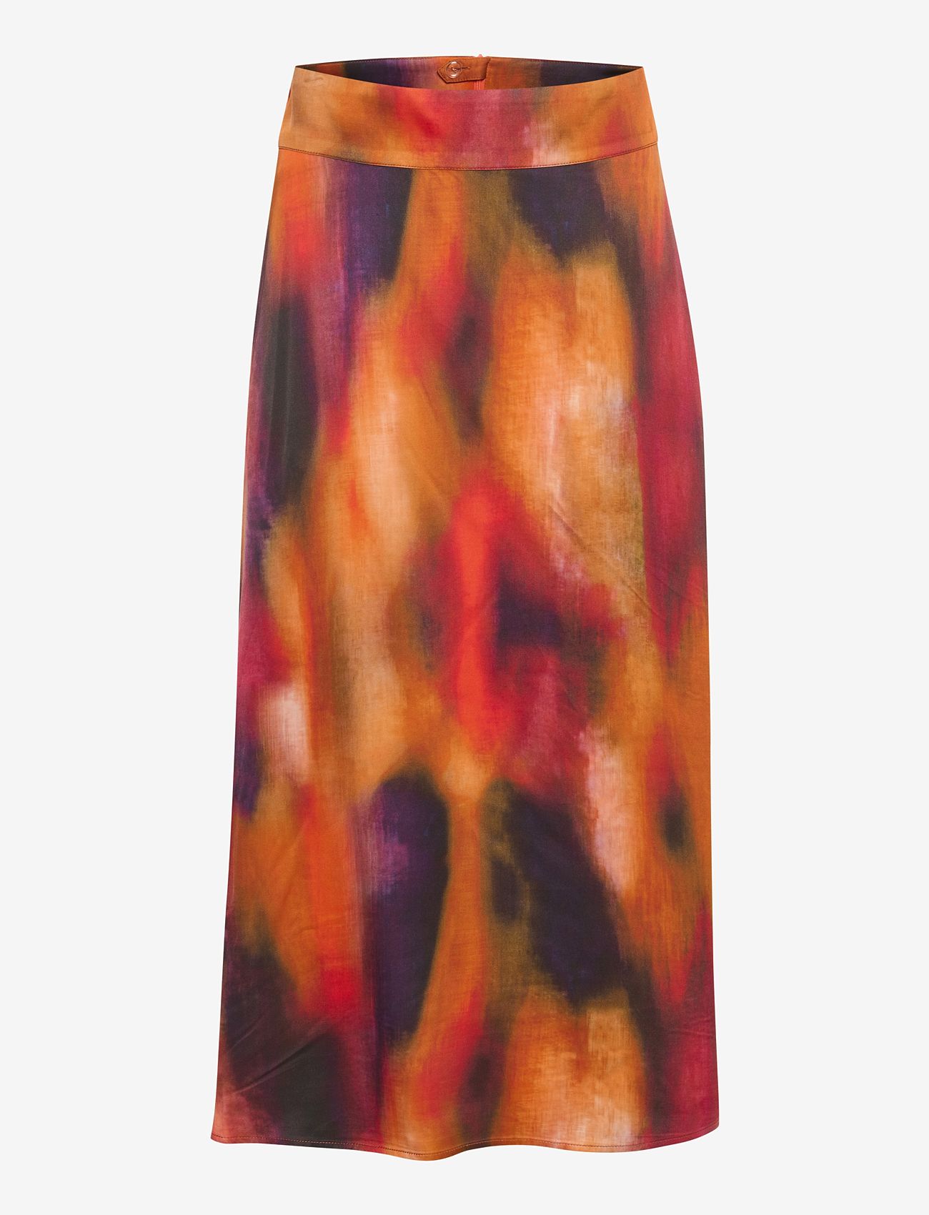 My Essential Wardrobe - TamaraMW Skirt - satin skirts - cherry tomato aop - 0