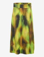 My Essential Wardrobe - TamaraMW Skirt - satijnen rokken - kelp forest green aop - 0