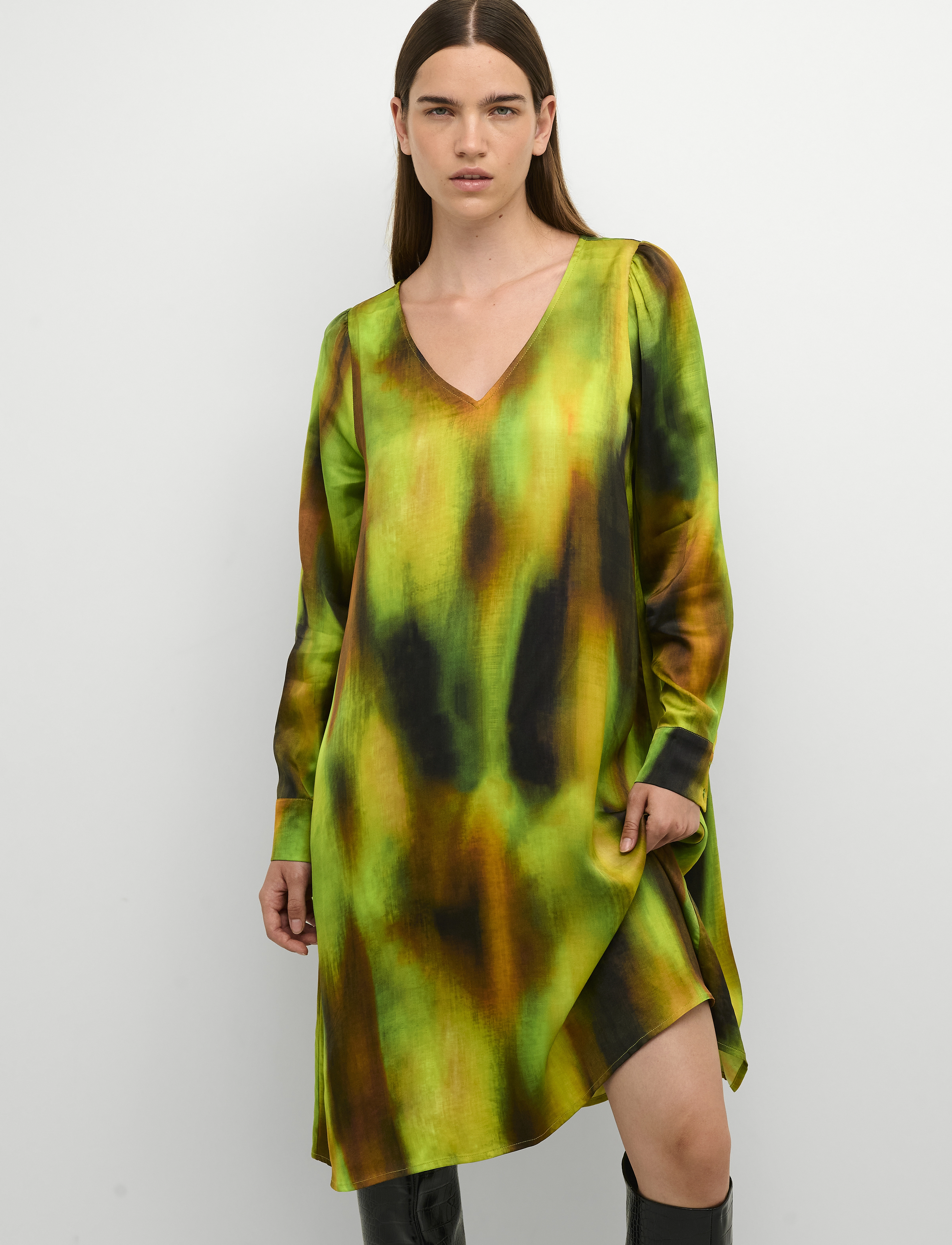 My Essential Wardrobe TamaraMW Dress - Korte kjoler - KELP FOREST GREEN AOP / green