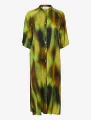 My Essential Wardrobe - TamaraMW Long Shirtdress - sommerkjoler - kelp forest green aop - 0