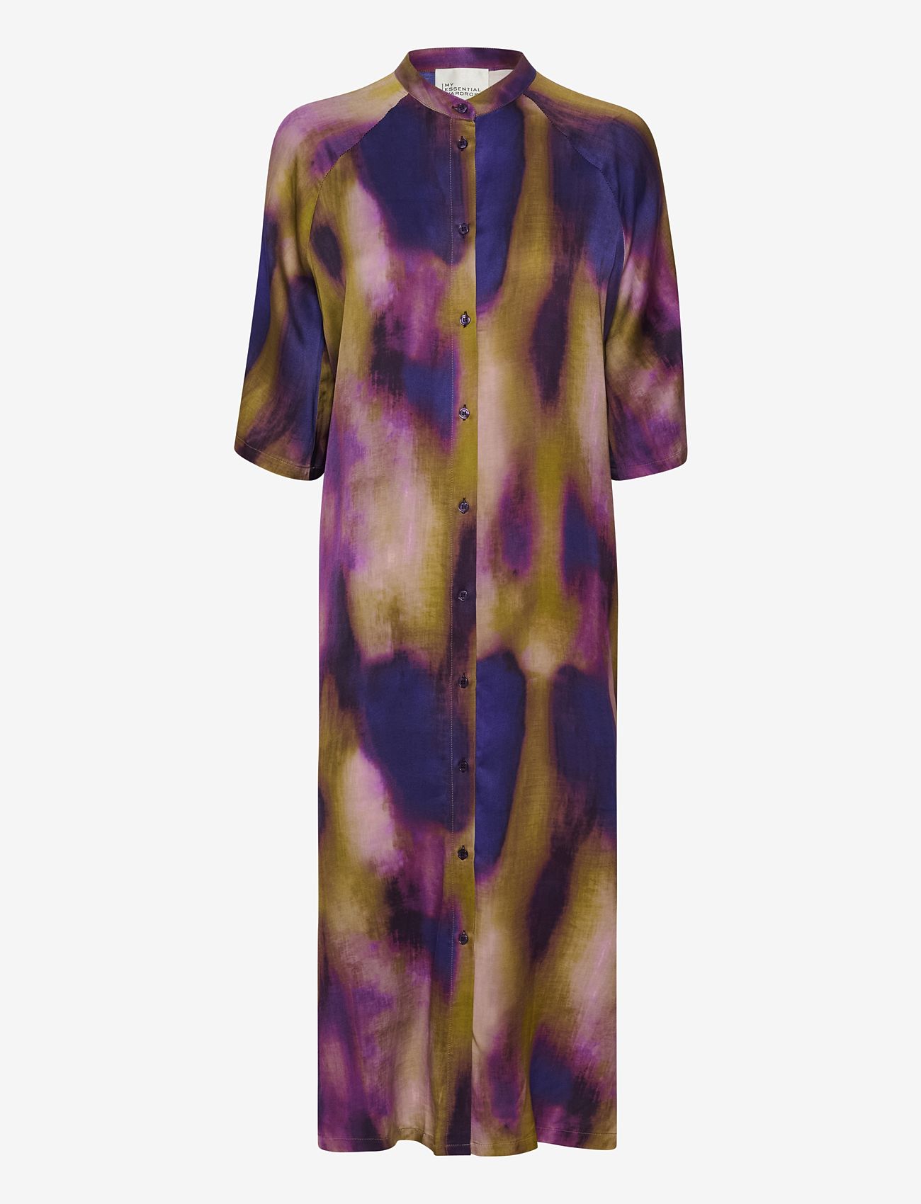 My Essential Wardrobe - TamaraMW Long Shirtdress - sommerkleider - parachute purple aop - 0