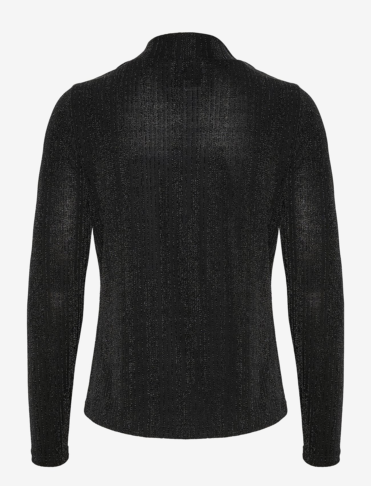 My Essential Wardrobe - DentonMW Hole Blouse - langärmlige blusen - black - 1