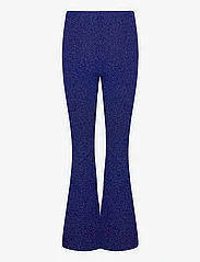 My Essential Wardrobe - SineMW Bootcut Pant - hosen - black w. blue glitter - 2