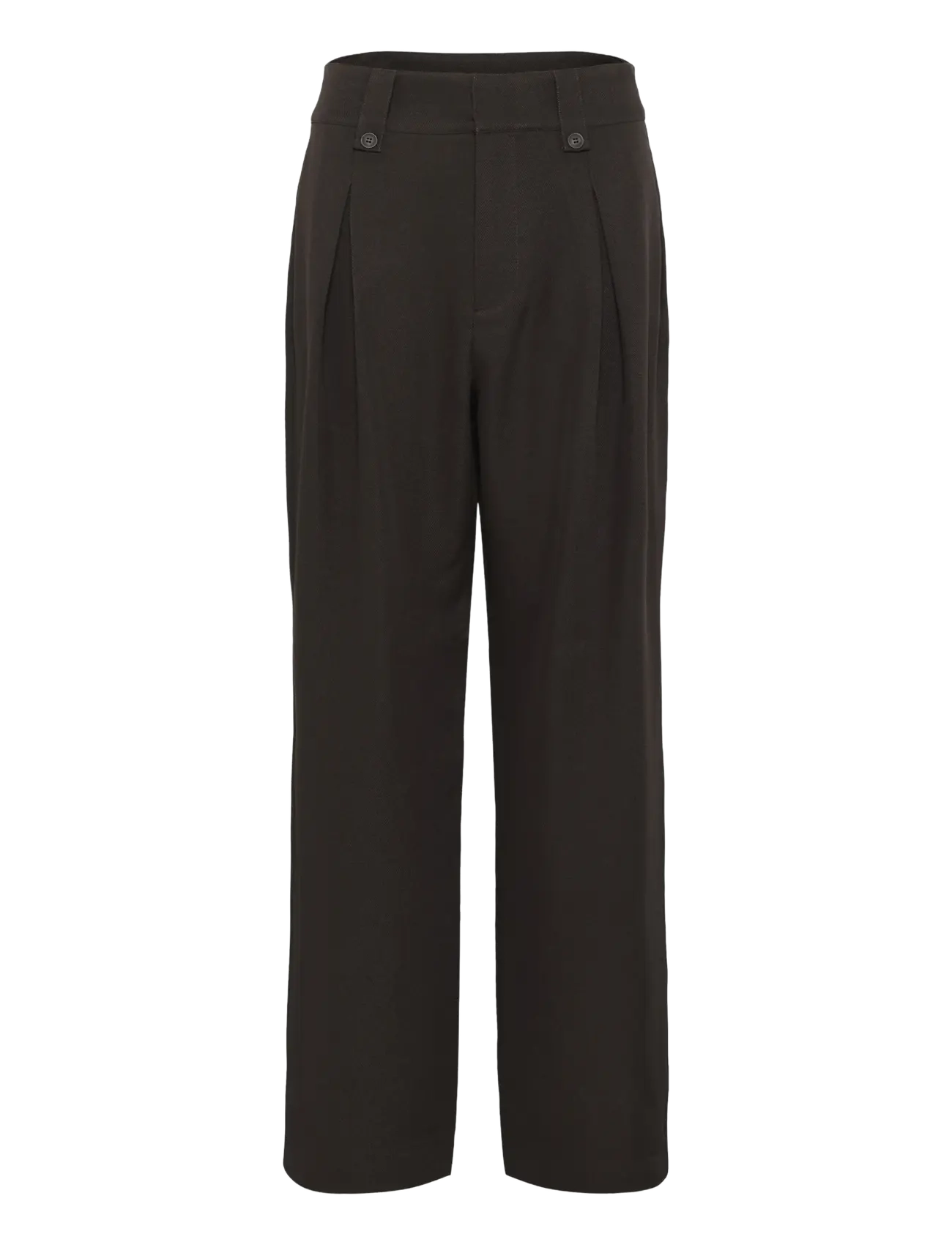 My Essential Wardrobe DisaMW High Wide Pant - Bukser - ESPRESSO / brown