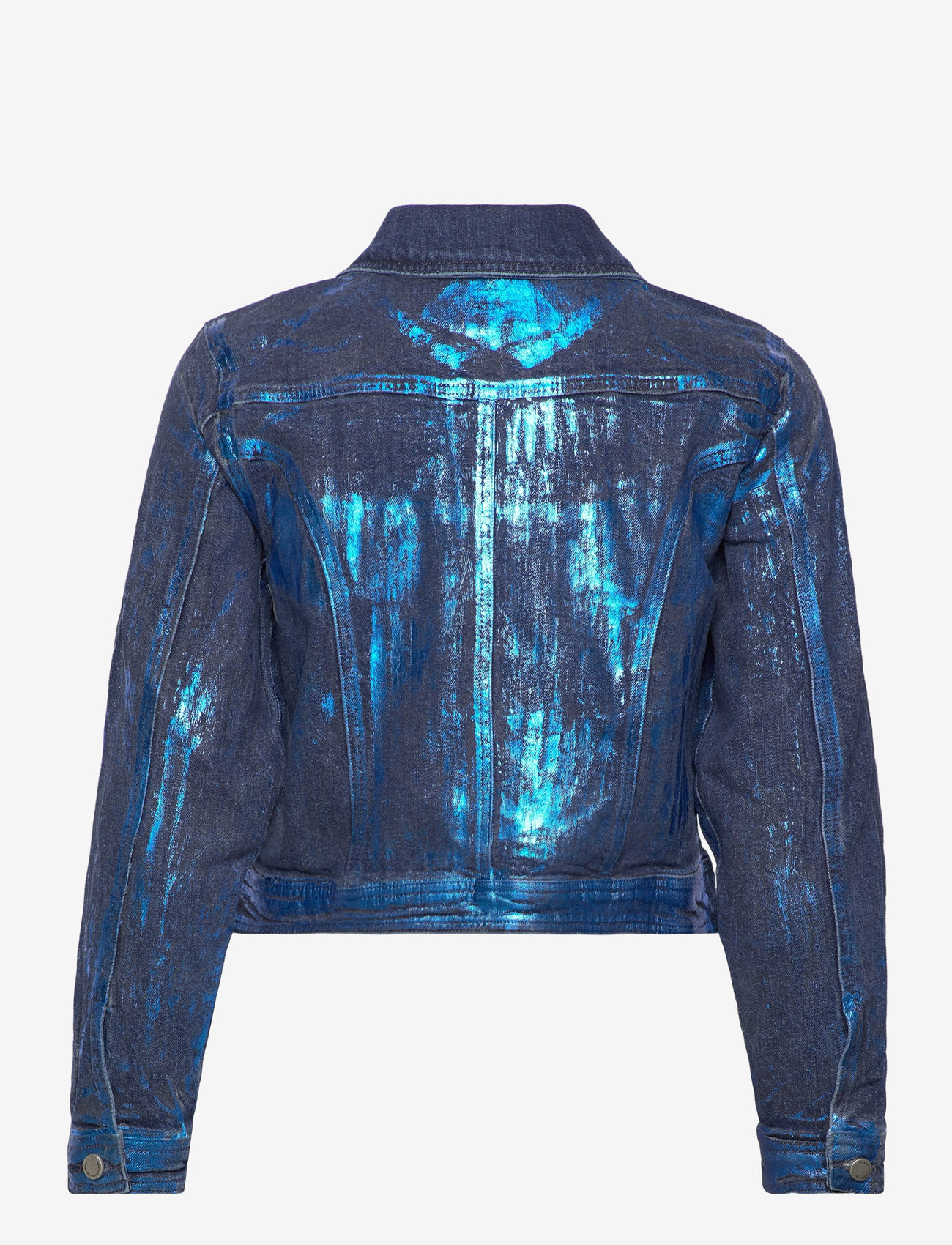 My Essential Wardrobe - AspenMW 153 Short Jacket - overtøj - dark blue w. blue glitter - 2