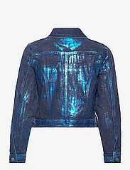 My Essential Wardrobe - AspenMW 153 Short Jacket - forårsjakker - dark blue w. blue glitter - 2