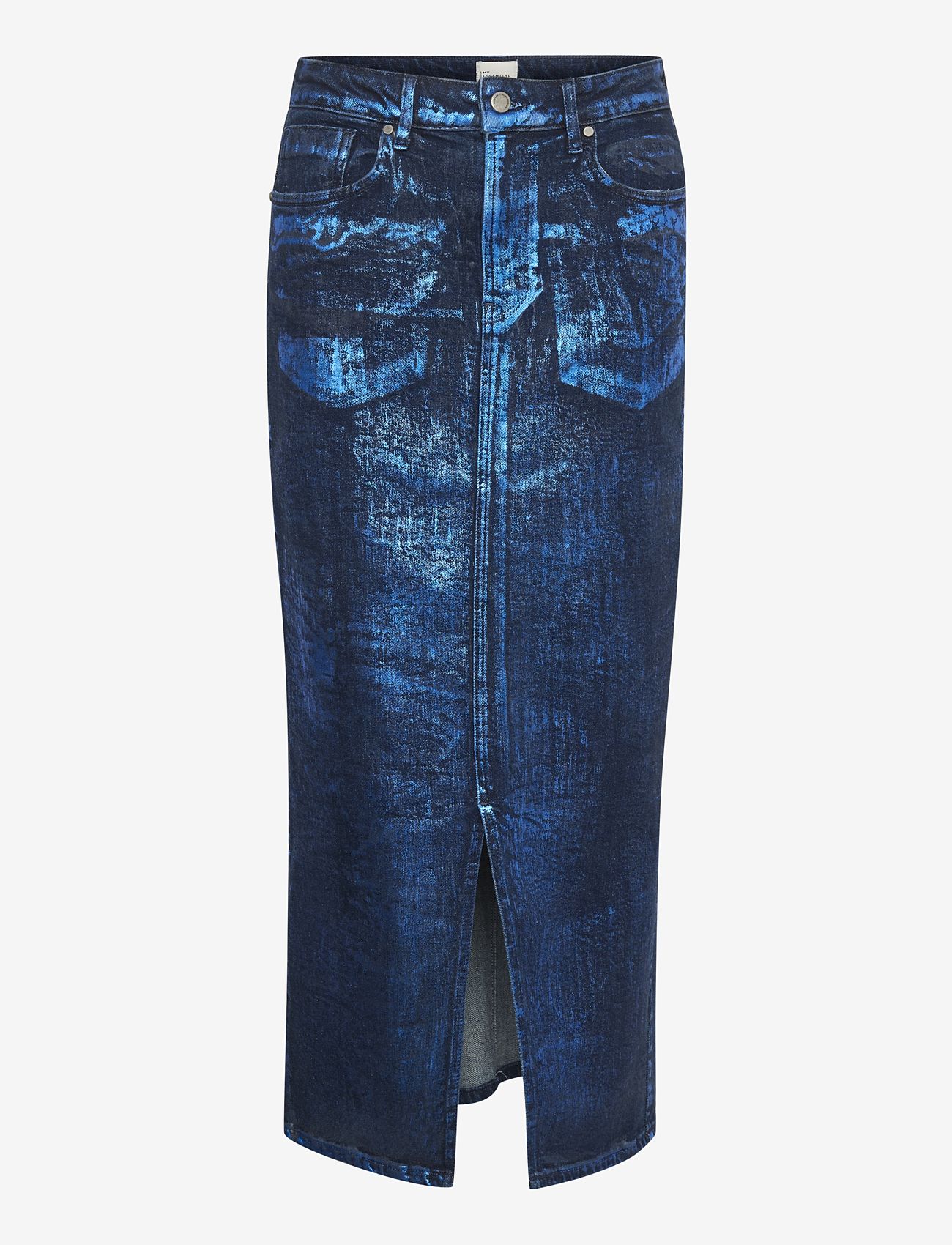 My Essential Wardrobe - AspenMW 153 Skirt - jeansrokken - dark blue w. blue glitter - 0