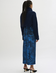 My Essential Wardrobe - AspenMW 153 Skirt - denim skirts - dark blue w. blue glitter - 3