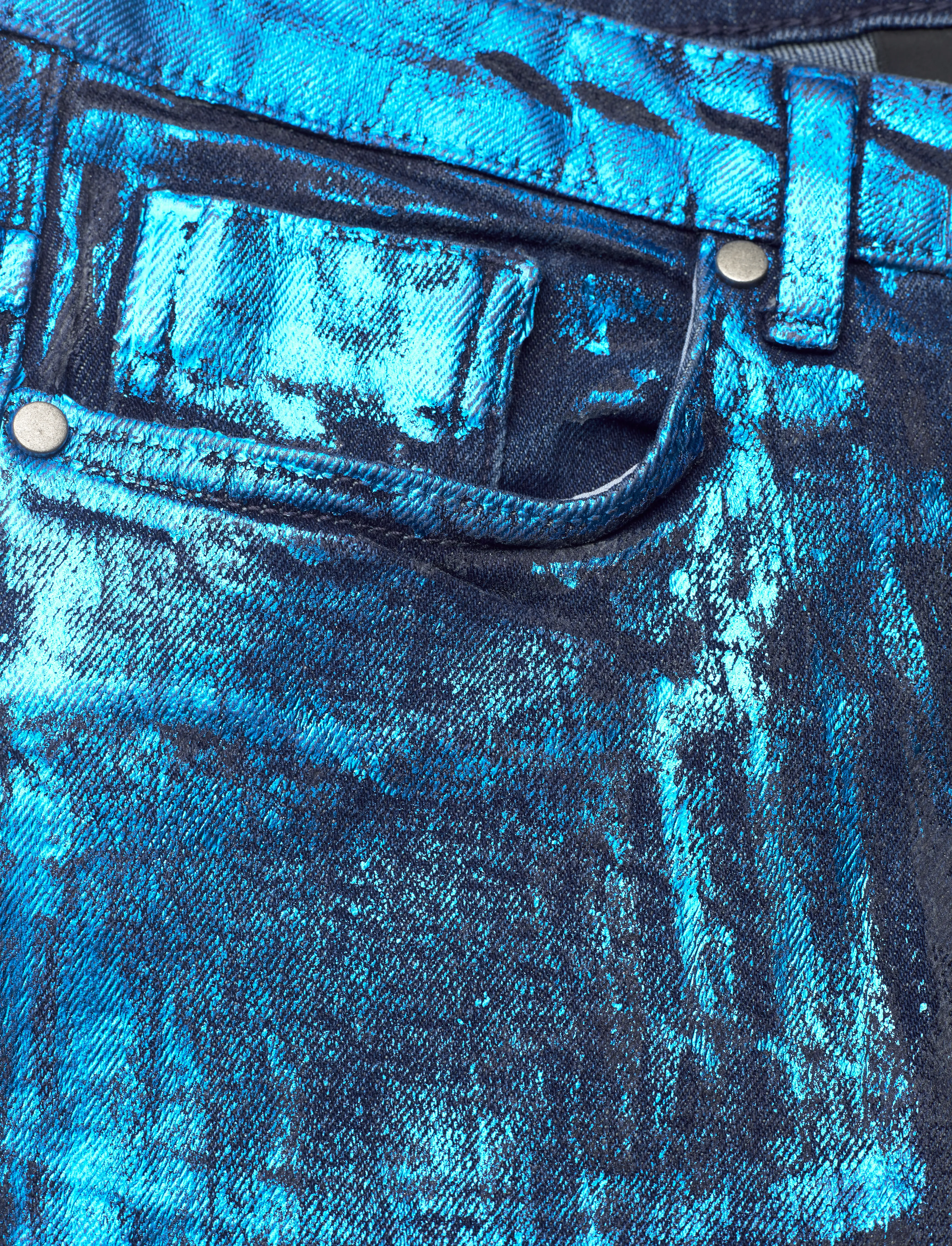 My Essential Wardrobe - AspenMW 153 High Wide Y - brede jeans - dark blue w. blue glitter - 5