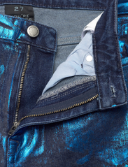 My Essential Wardrobe - AspenMW 153 High Wide Y - leveälahkeiset farkut - dark blue w. blue glitter - 3