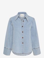 My Essential Wardrobe - LaraMW 115 Sofia Shirt - long-sleeved shirts - light blue wash - 0