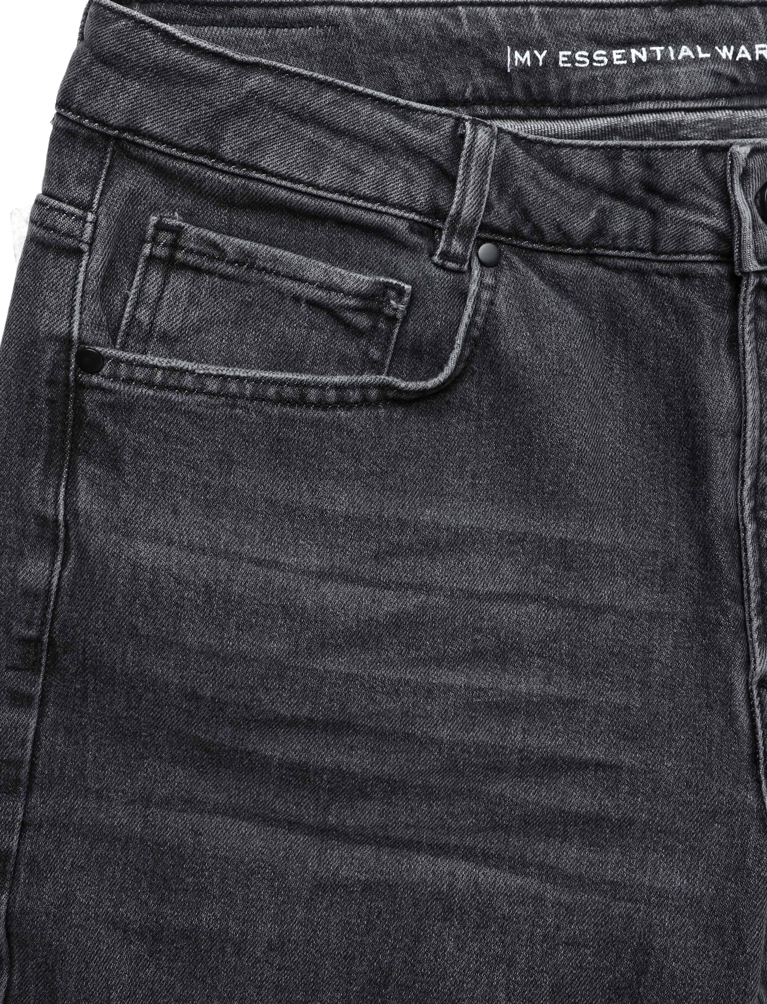 My Essential Wardrobe - JEANS TAPERED 04 THE MOMMY 139 - dark grey retro wash - 2