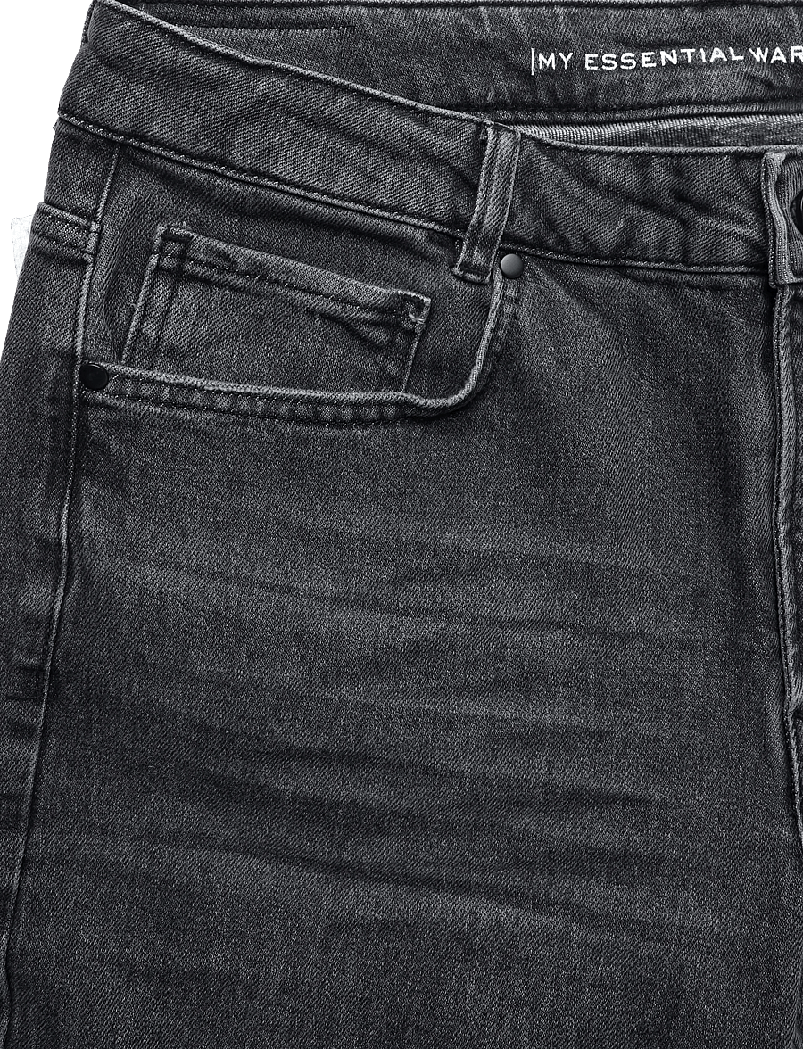 My Essential Wardrobe - JEANS TAPERED 04 THE MOMMY 139 - schmal zulaufende jeans - dark grey retro wash - 2