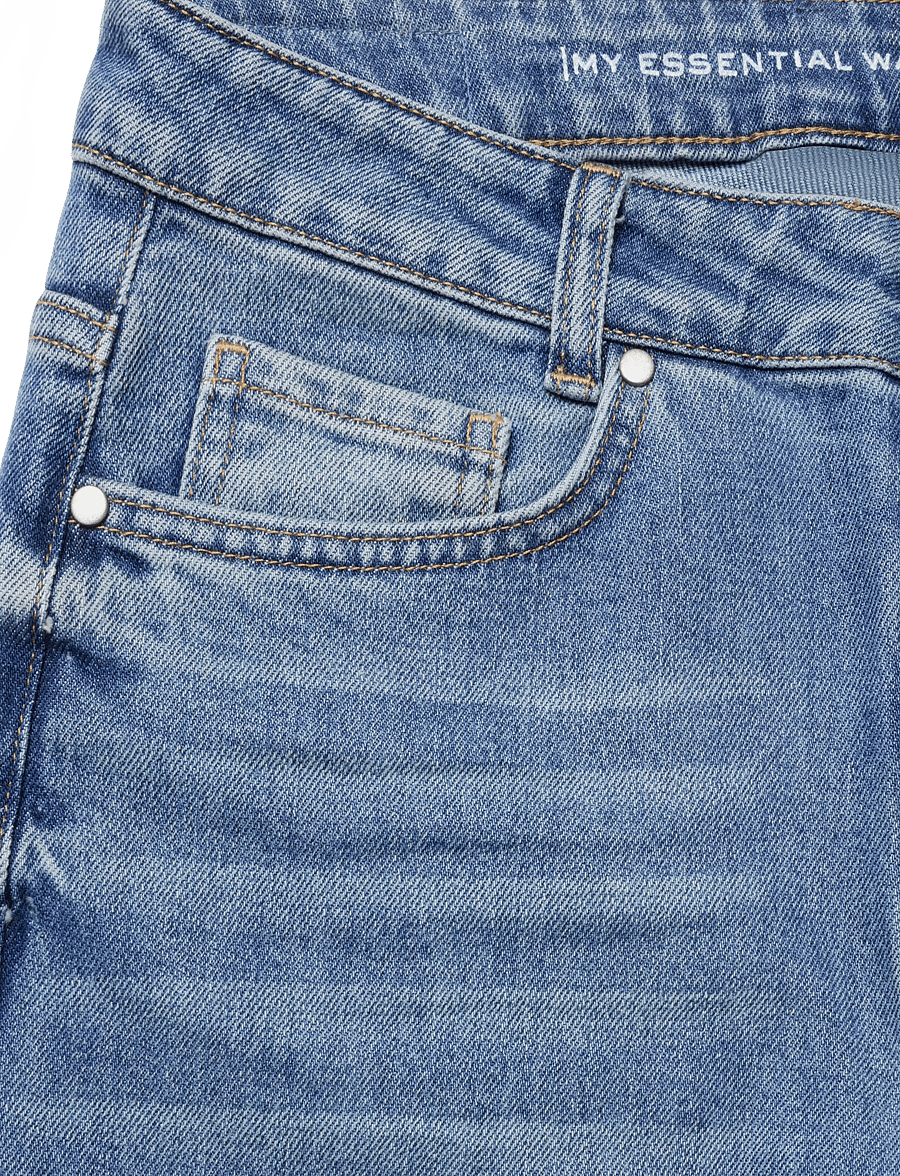 My Essential Wardrobe - JEANS TAPERED 04 THE MOMMY 139 - alt kitsenevad teksad - medium blue retro wash - 2