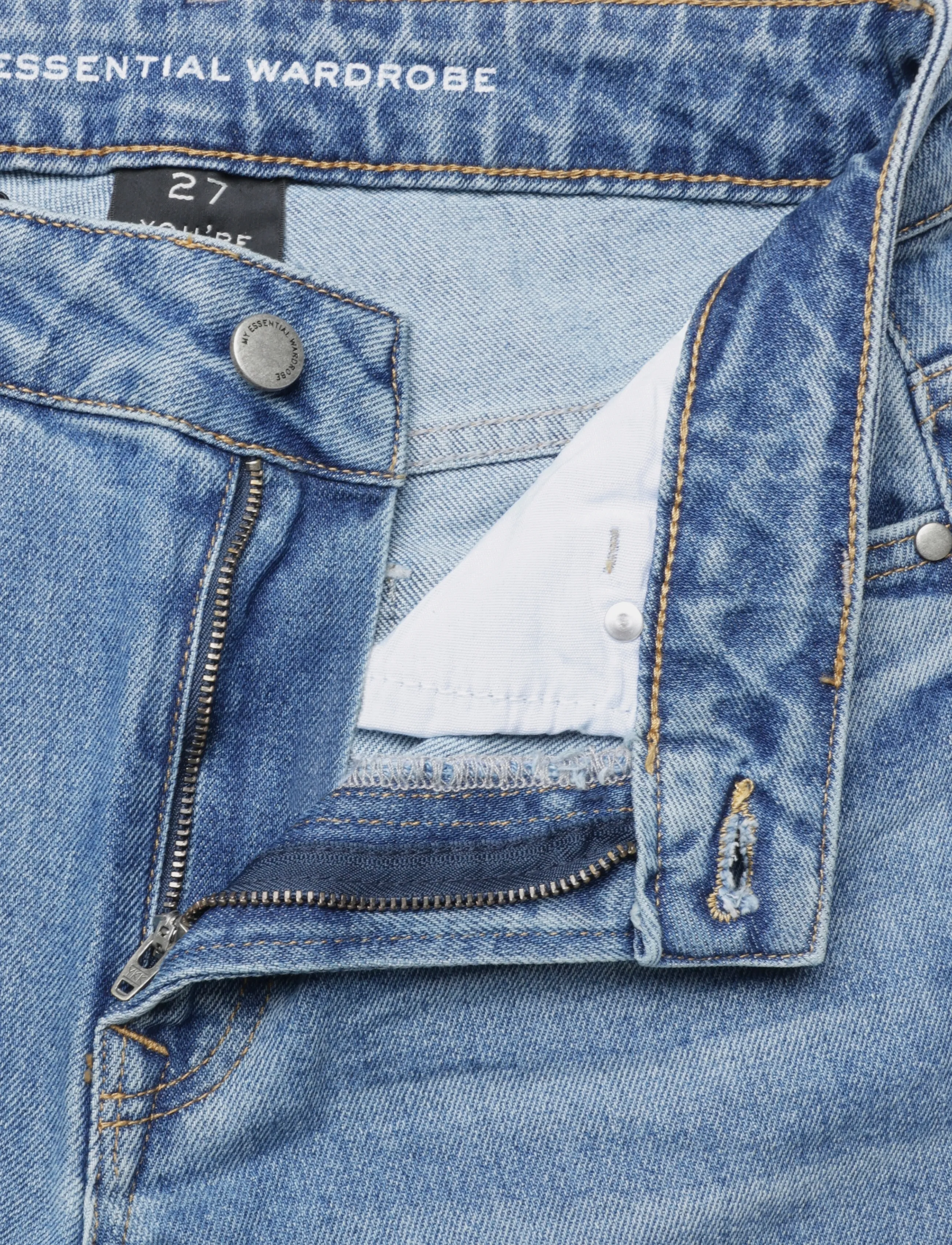 My Essential Wardrobe - JEANS TAPERED 04 THE MOMMY 139 - alt kitsenevad teksad - medium blue retro wash - 3