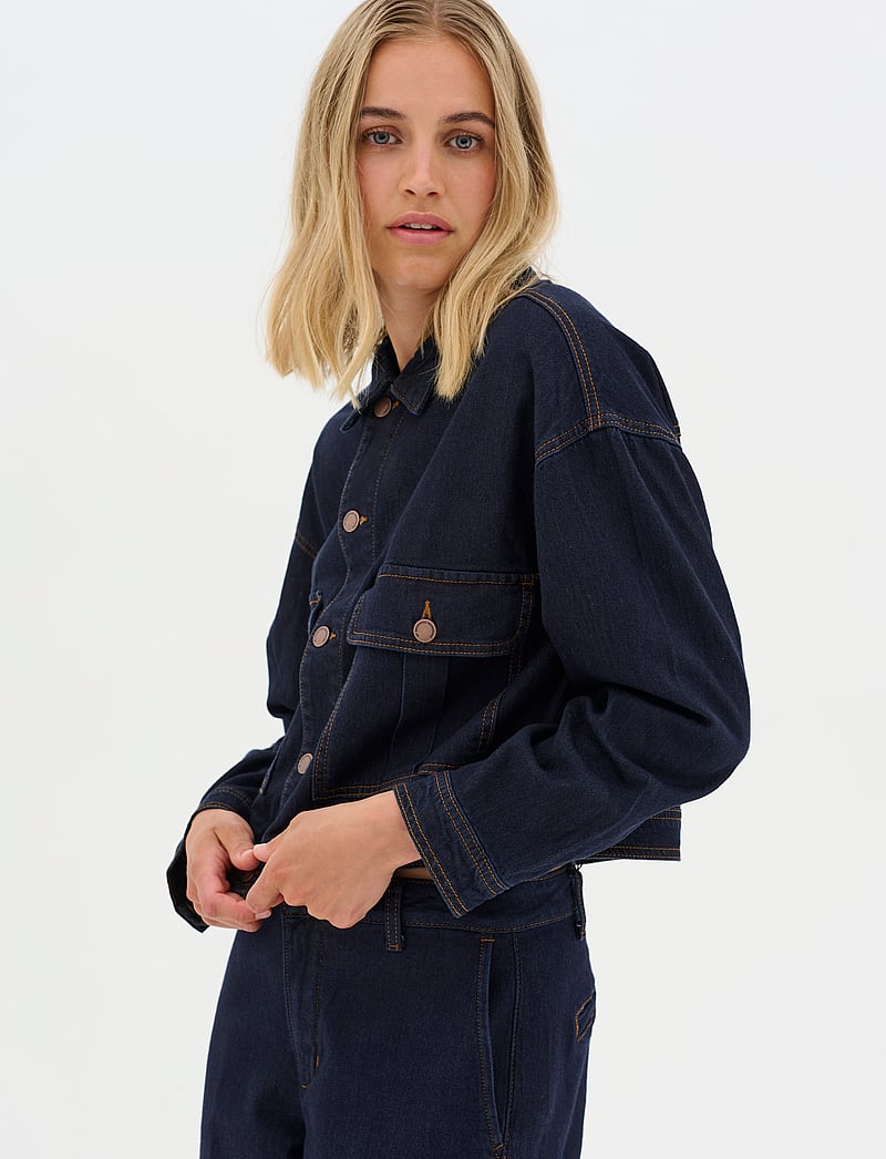 My Essential Wardrobe - LaraMW 115 Jacket - teksatagid - dark blue un-wash - 0