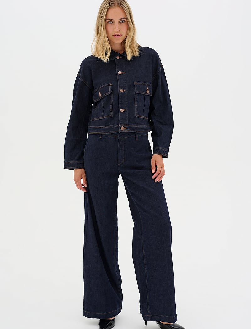 My Essential Wardrobe - LaraMW 115 Jacket - teksatagid - dark blue un-wash - 3