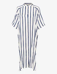 My Essential Wardrobe - MiaMW Shirtdress - zomerjurken - snow white w. blue stripe - 0