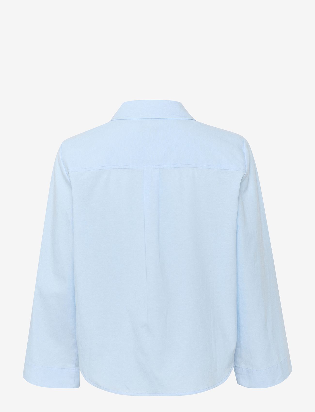 My Essential Wardrobe - ZeniaMW Shirt - langærmede skjorter - clear sky melange - 1