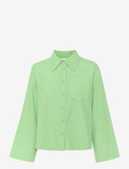 My Essential Wardrobe - ZeniaMW Shirt - langærmede skjorter - irish green melange - 0