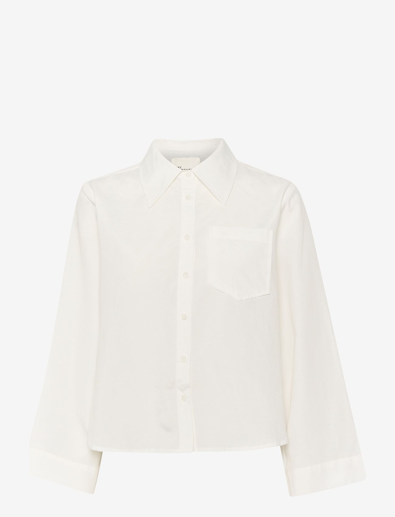My Essential Wardrobe - ZeniaMW Shirt - langermede skjorter - snow white - 0