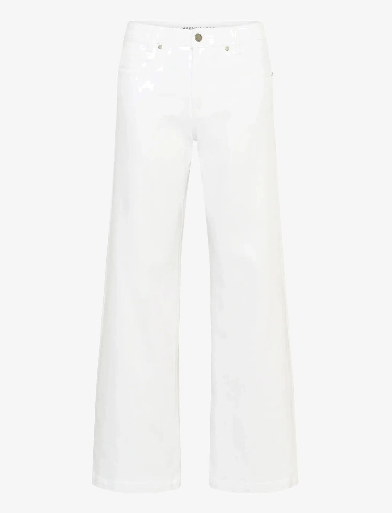 My Essential Wardrobe - LouisMW 157 High Wide Y - hosen mit weitem bein - bright white - 1