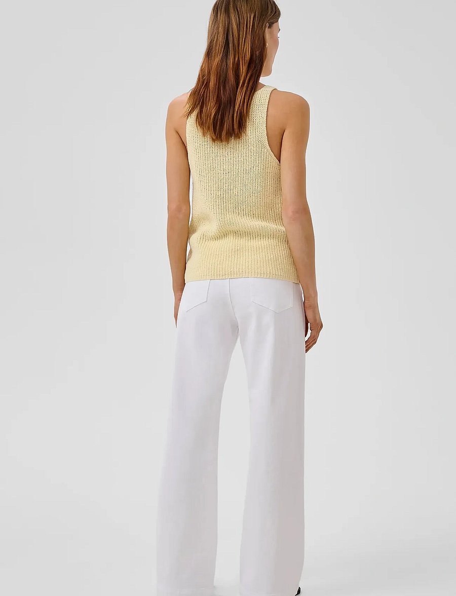 My Essential Wardrobe - LouisMW 157 High Wide - brede jeans - bright white - 4