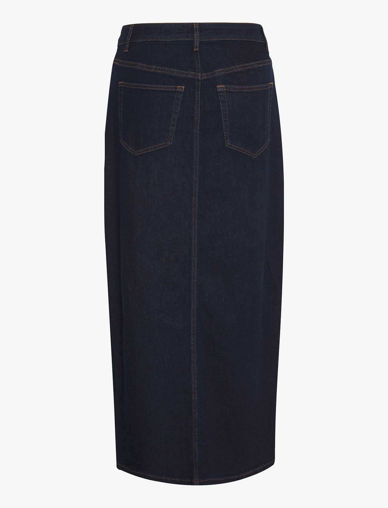 My Essential Wardrobe - LaraMW 115 Skirt - midi nederdele - dark blue un-wash - 1