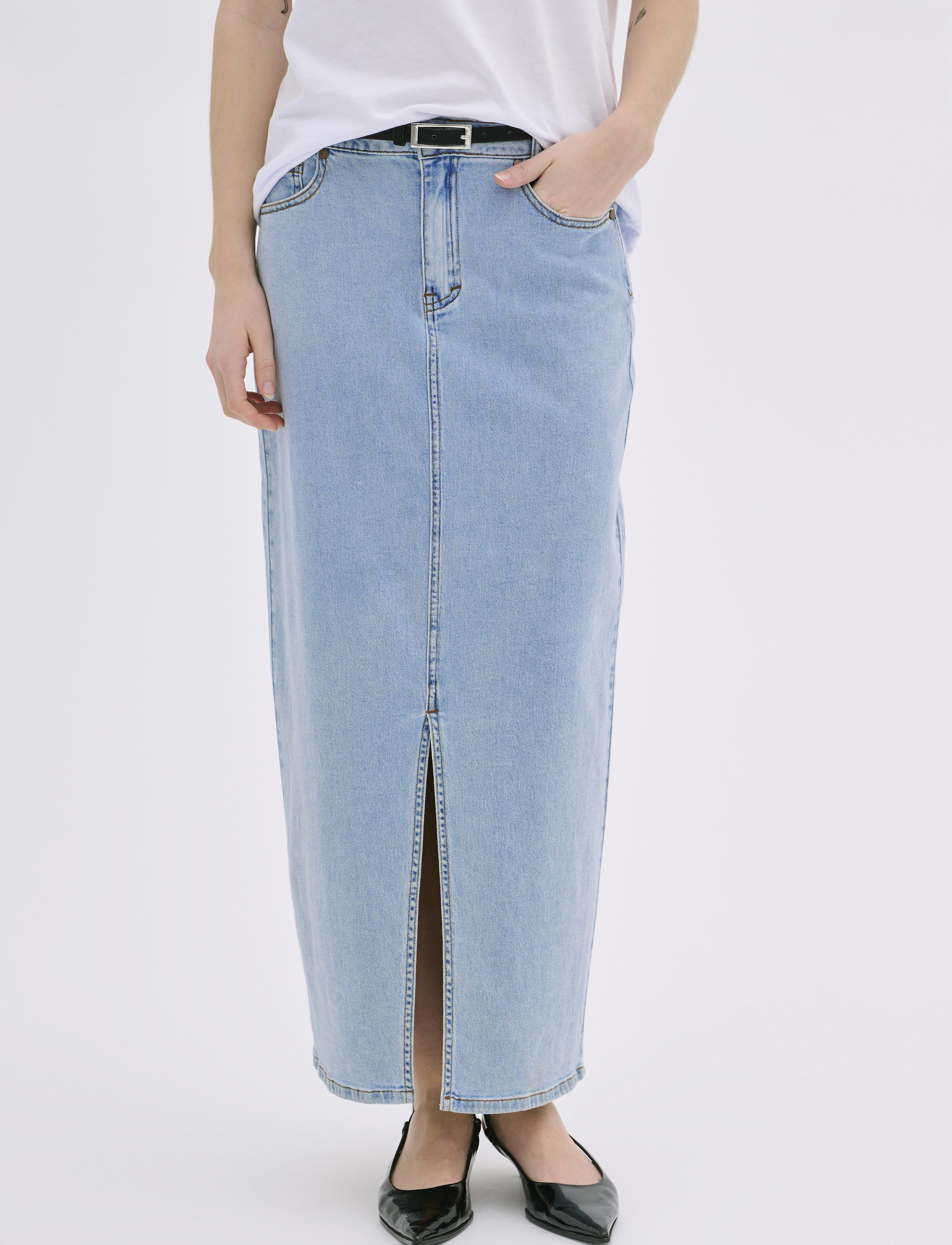 My Essential Wardrobe LaraMW 115 Skirt - Rokken - LIGHT BLUE WASH / blue