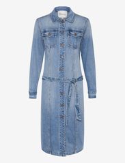 My Essential Wardrobe - DangoMW 144 Shirtdress - džinsa kleitas - light blue retro wash - 0