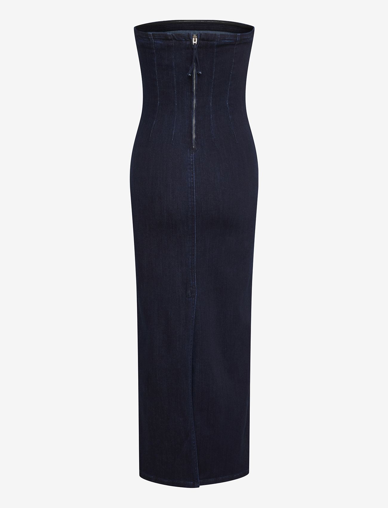 My Essential Wardrobe - AyoMW 158 Denim Dress - midi kjoler - dark blue un-wash - 1