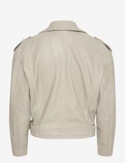 My Essential Wardrobe - MWGilo Leather Jacket - forårsjakker - white retro wash - 1