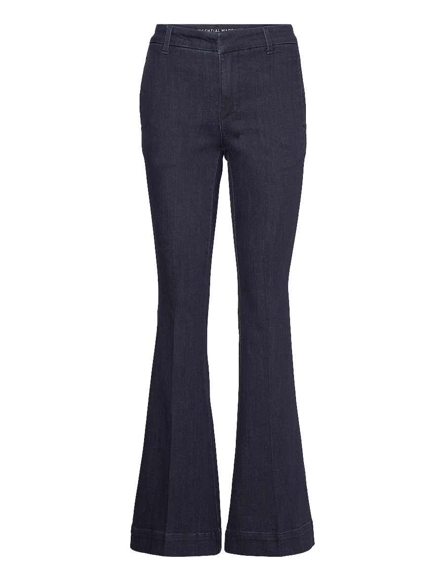 My Essential Wardrobe - AyoMW 158 High Bootcut Y - schlaghosen - dark blue un-wash - 1