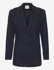 My Essential Wardrobe - AyoMW 158 Shaped Blazer - feestelijke kleding voor outlet-prijzen - dark blue un-wash - 0