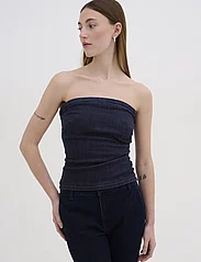 My Essential Wardrobe - AyoMW 158 Denim Top - sleeveless blouses - dark blue un-wash - 2